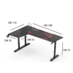 ⁦طاولة كمبيوتر قيمنق منحنية بتصميم رائع⁩ - الصورة ⁦3⁩