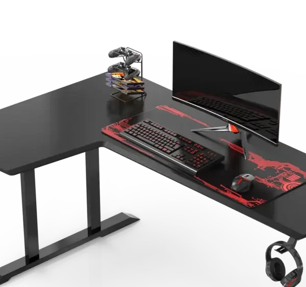 طاولة كمبيوتر قيمنق منحنية بتصميم رائع