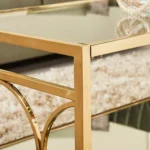 ⁦طاولة قهوة بسطح زجاجي مميز⁩ - الصورة ⁦2⁩