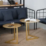 ⁦طاولات قهوة فولاذية بتصميم حديث و مبتكر⁩ - الصورة ⁦4⁩