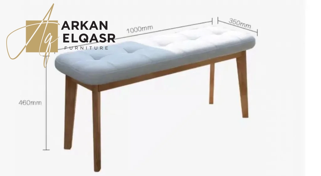 طاولة و 2 كرسي ومقعد طويل