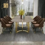 طاولة طعام رخام مستطيلة