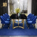 طاولة طعام رخام مستطيلة