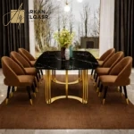 طاولة طعام رخام مستطيلة