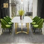 طاولة طعام رخام مستطيلة