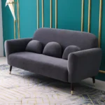 طقم كنب جلوس مخملي بعدة ألوان