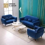 طقم كنب جلوس مخملي بعدة ألوان