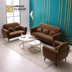 طقم كنب جلوس مخملي بعدة ألوان