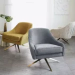 كرسي مودرن مخمل اسباني