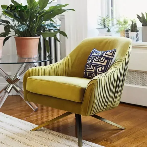 كرسي مودرن مخمل اسباني