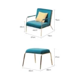 ⁦كرسي استرخاء مع مسند للقدم⁩ - الصورة ⁦4⁩