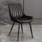 ⁦كرسي مفرد جلد فخم و مريح⁩ - الصورة ⁦4⁩