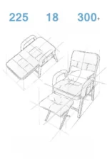 ⁦كرسي منفرد مع مسند للقدم⁩ - الصورة ⁦10⁩