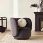 كرسي مودرن مفرد بتصميم دائري مميز