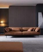 كنبة بتصميم ايطالي من الجلد الفاخر