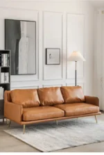 كنب جلد فخم بتصميم ايطالي