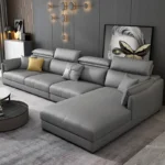 كنب جلد بتصميم عصري مميز