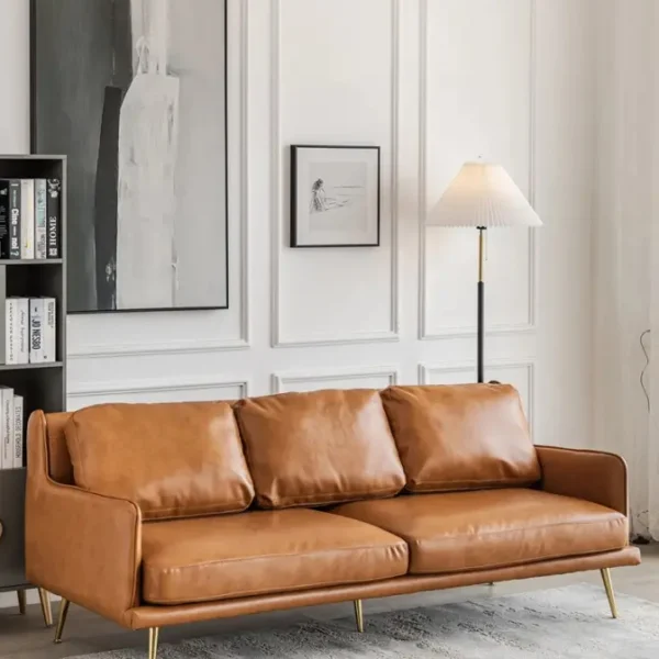 كنب جلد فخم بتصميم ايطالي