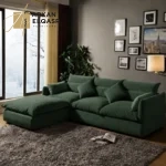 كنب زاوية قماشية فاخرة و مريحة