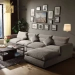 كنب زاوية قماشية فاخرة و مريحة