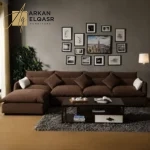 كنب زاوية قماشية فاخرة و مريحة