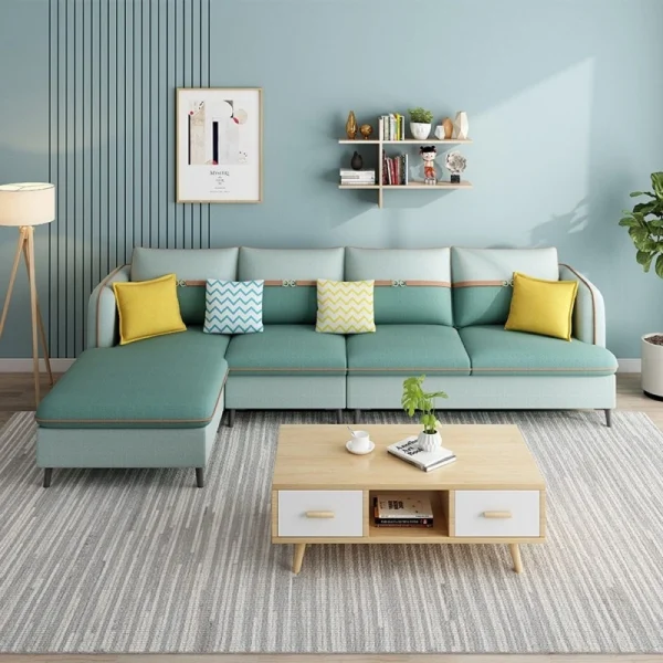 كنب زاوية منزلية بخامات عالية الجودة