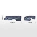 ⁦كنبة زاوية بتصميم منفصل و فخم⁩ - الصورة ⁦8⁩