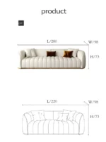 ⁦كنبة جلد فاخر متعدد المقاسات⁩ - الصورة ⁦13⁩