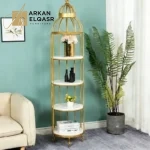 وحدة ارفف ديكور على شكل قفص