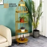 وحدة ارفف ديكور على شكل قفص