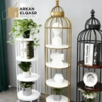 وحدة ارفف ديكور على شكل قفص