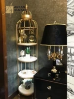 وحدة ارفف ديكور على شكل قفص