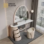 تسريحة غرفة نوم بتصميم ايطالى مع بوف شيك