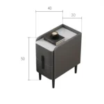 ⁦طاولة جانبية 2 درج | متعدد الالوان⁩ - الصورة ⁦10⁩