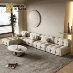 طاولة قهوة رخام شيك بتصميم ايطالى