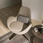 ⁦كرسي جلد متحرك فاخر⁩ - الصورة ⁦2⁩