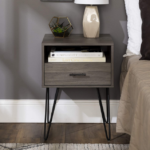 ⁦كمودينة خشبي بأرجل معدني⁩ - الصورة ⁦2⁩