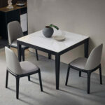 ⁦طاولة طعام رخام مربعة⁩ - الصورة ⁦2⁩