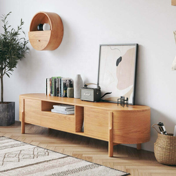 طاولة تلفاز خشبي مميزة