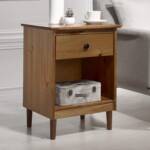 كمودينو خشب بتصميم بسيط