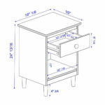 ⁦كمودينو خشب بتصميم بسيط⁩ - الصورة ⁦3⁩