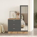 دولاب يتكون من 3 أدراج و وحدة تخزين