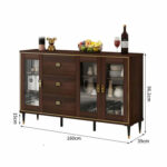 ⁦كوفي كورنر بني خشبي بادرج⁩ - الصورة ⁦4⁩