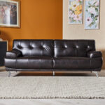 ⁦كنب جلد صناعي من سبنسر⁩ - الصورة ⁦4⁩