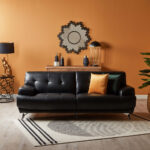 ⁦كنب جلد صناعي من سبنسر⁩ - الصورة ⁦5⁩