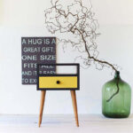 كومودينة بدرج و رف مفتوح من ام دي اف