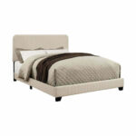 ⁦سرير من قماش و خشب زان⁩ - الصورة ⁦3⁩