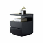 ⁦كومودينة رمادي من خشب ام دي اف فاخرة⁩ - الصورة ⁦3⁩