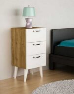 ⁦كومودينة 3 درج ابيض⁩ - الصورة ⁦2⁩