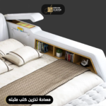 ⁦سرير نوم جلد فخم – تنجيد فاخر ولوح رأس مبطن – هيكل خشبي متين – متوفر بألوان متعددة⁩ - الصورة ⁦7⁩